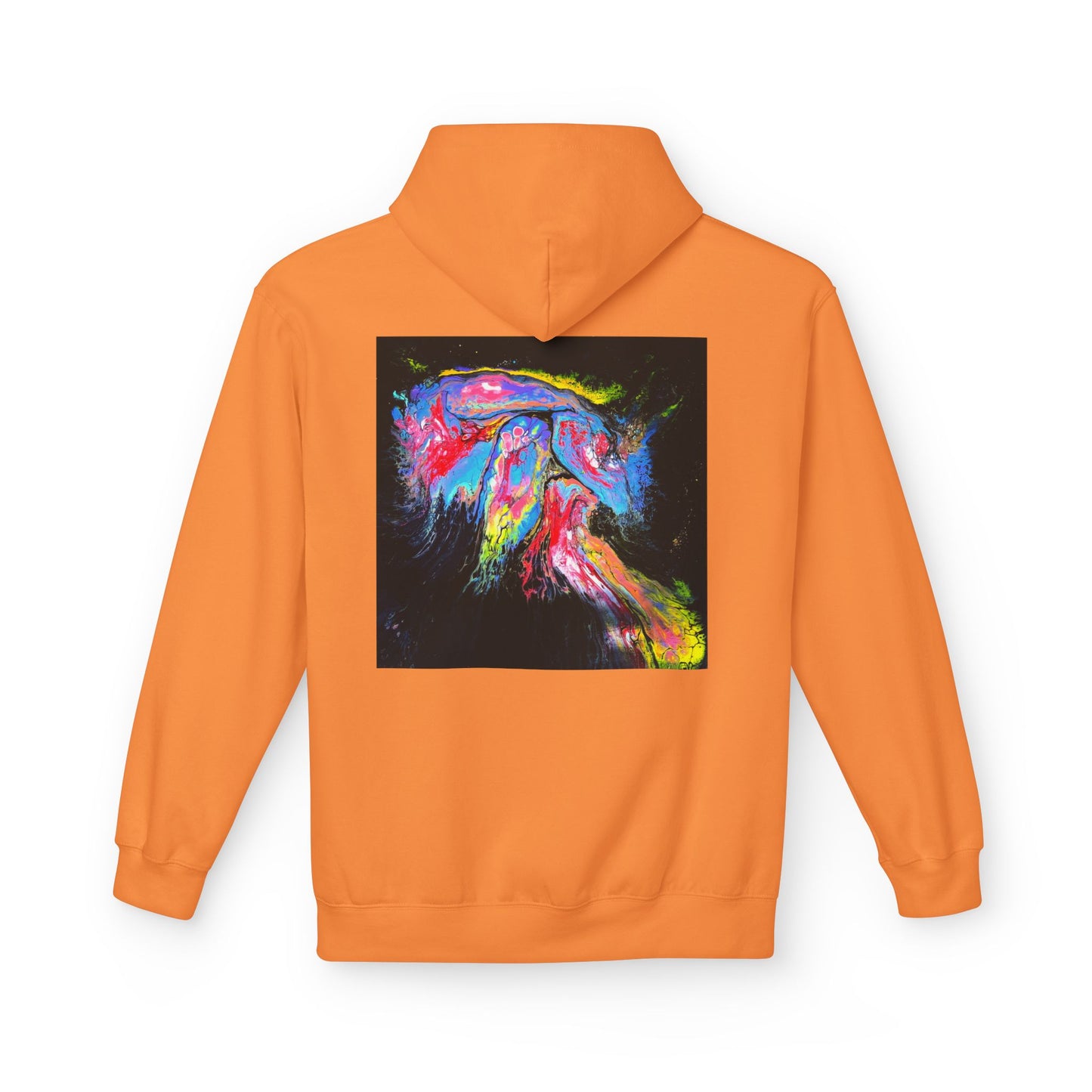 Vibrant Artistic Hoodie, Colorful Fleece Sweatshirt for Art Lovers, Cozy Casual Wear, Unique Gift for Birthdays, Creative Apparel