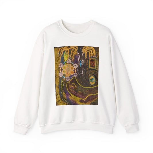 Abstract Cosmic Garden Crewneck Sweatshirt