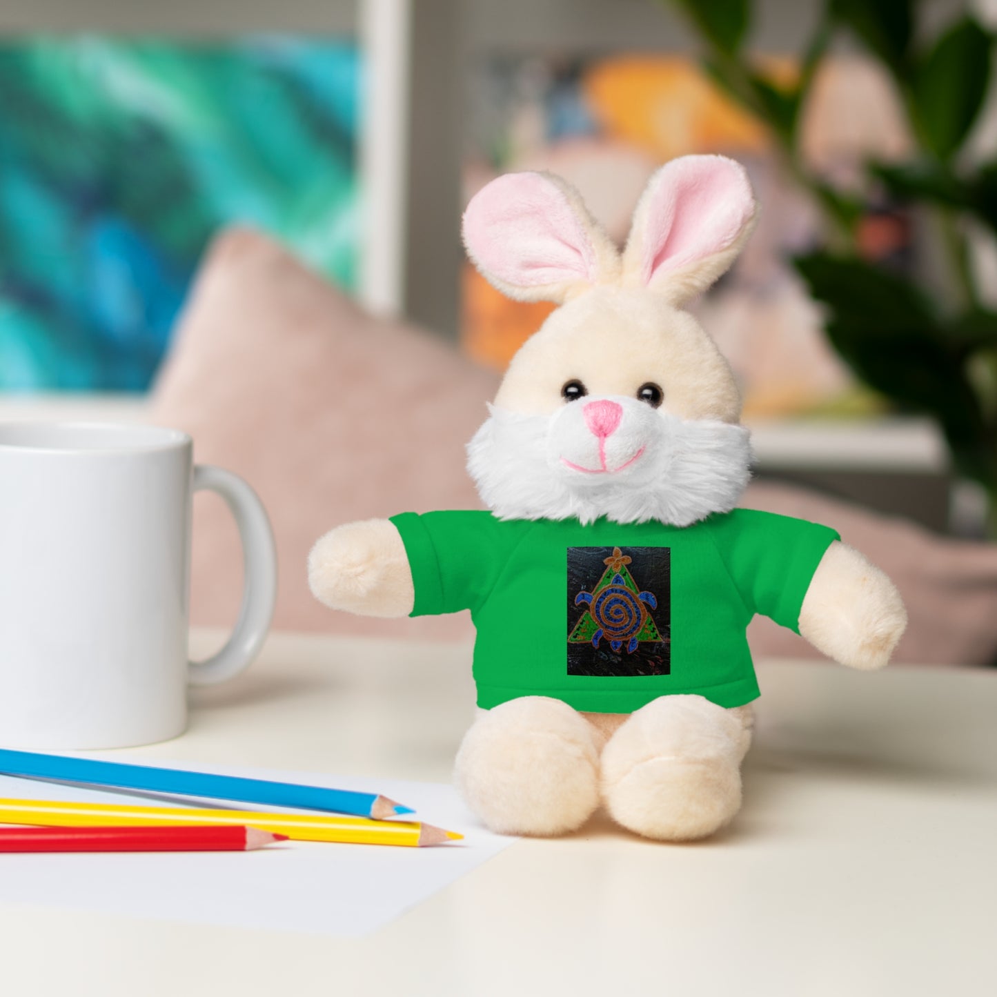 Stuffed Animal Tee Buddy, Plush Toy, Personalized Gifts, Kids' Decor, Birthday Presents, Unique Collectibles