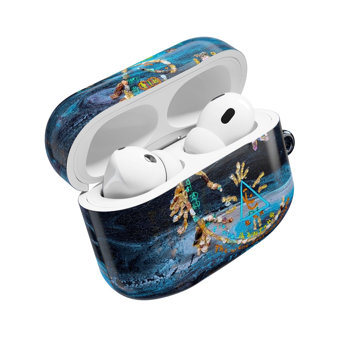 AirPod Case – Ocean Blue Nautical Shells Resin Design