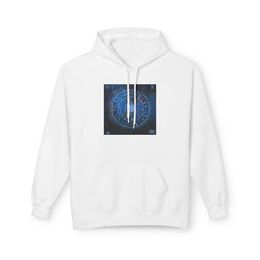 Mystical Blue Fleece Hoodie - Perfect for Gamers, Fantasy Lovers, and Cozy Days, Great for Relaxing, Gifts, and Occasions