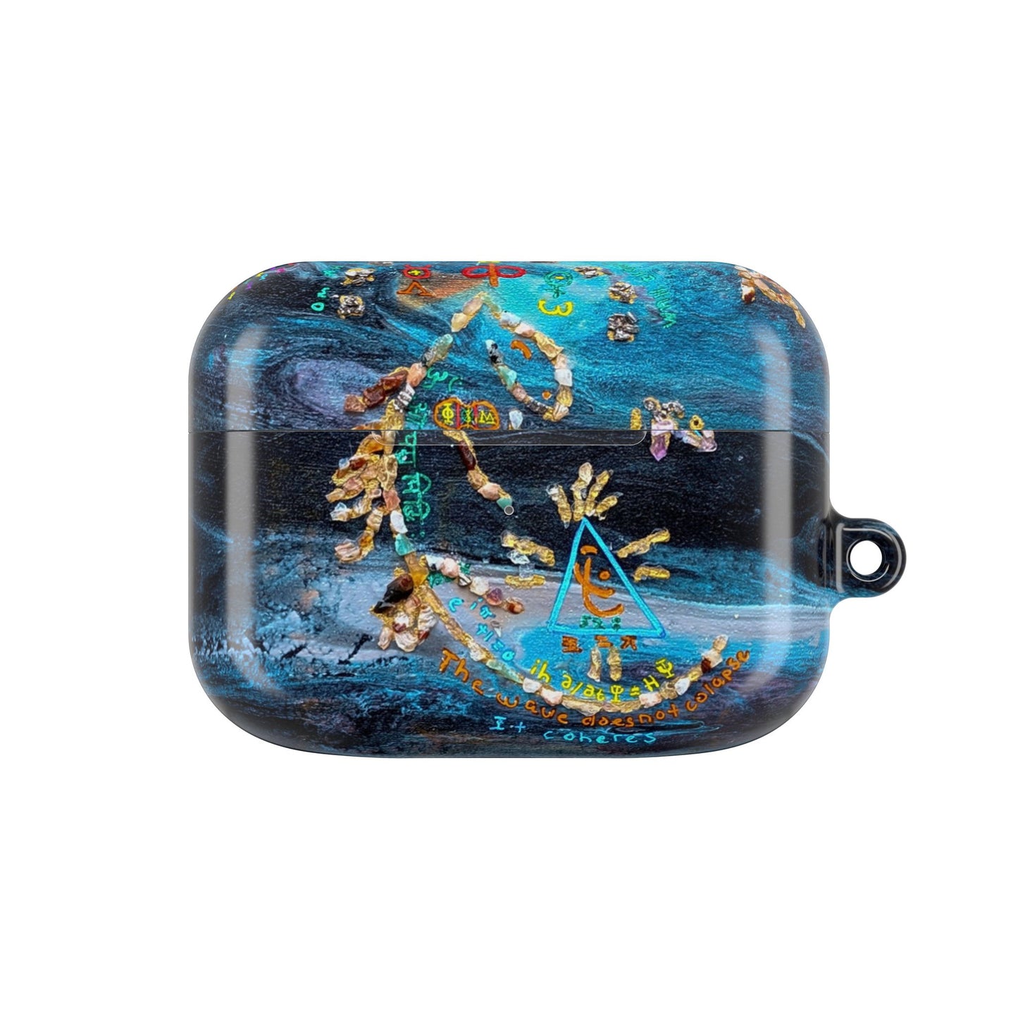 AirPod Case – Ocean Blue Nautical Shells Resin Design