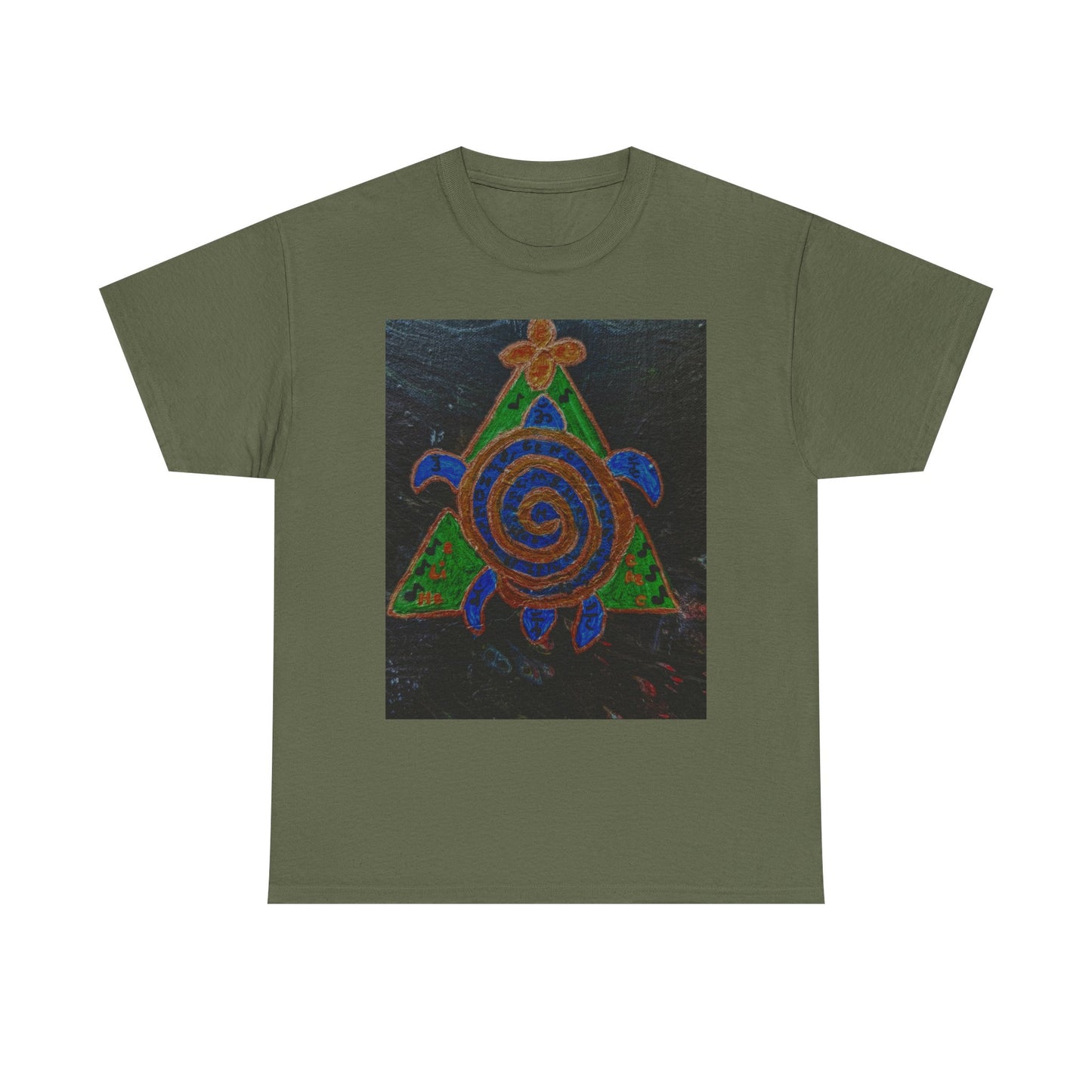 Spiral Turtle Graphic Tee, Nature Lovers T-Shirt, Eco-Friendly Apparel, Unique Art Shirt, Gift for Friends