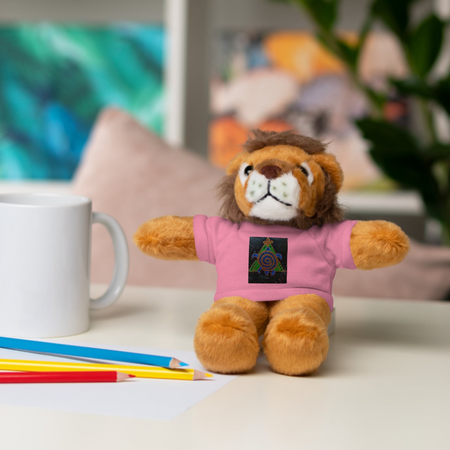 Stuffed Animal Tee Buddy, Plush Toy, Personalized Gifts, Kids' Decor, Birthday Presents, Unique Collectibles