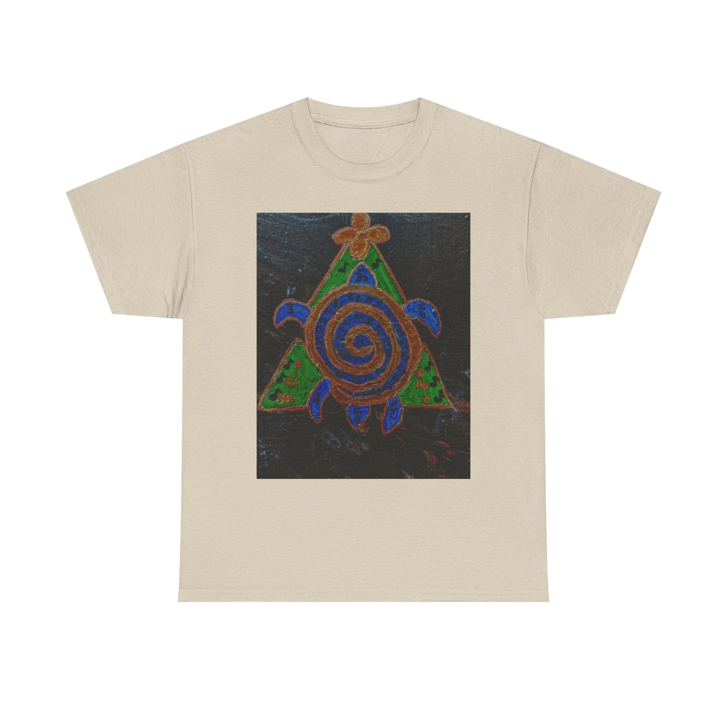 Spiral Turtle Graphic Tee, Nature Lovers T-Shirt, Eco-Friendly Apparel, Unique Art Shirt, Gift for Friends