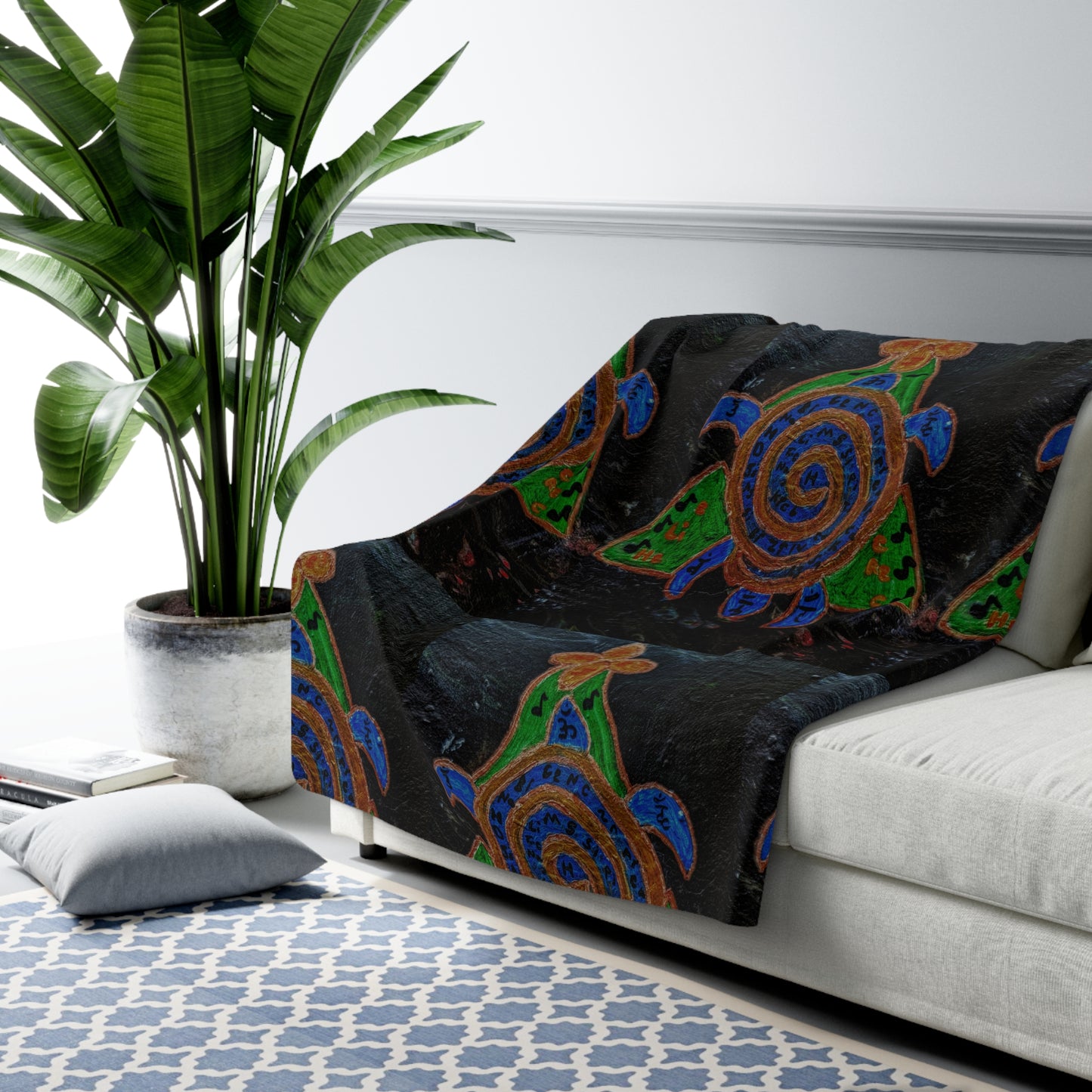 Cozy Sherpa Fleece Blanket with Vibrant Turtle Design, Warm Throw, Ideal for Home Decor, Gift for Nature Lovers, Perfect for Relaxing [...]