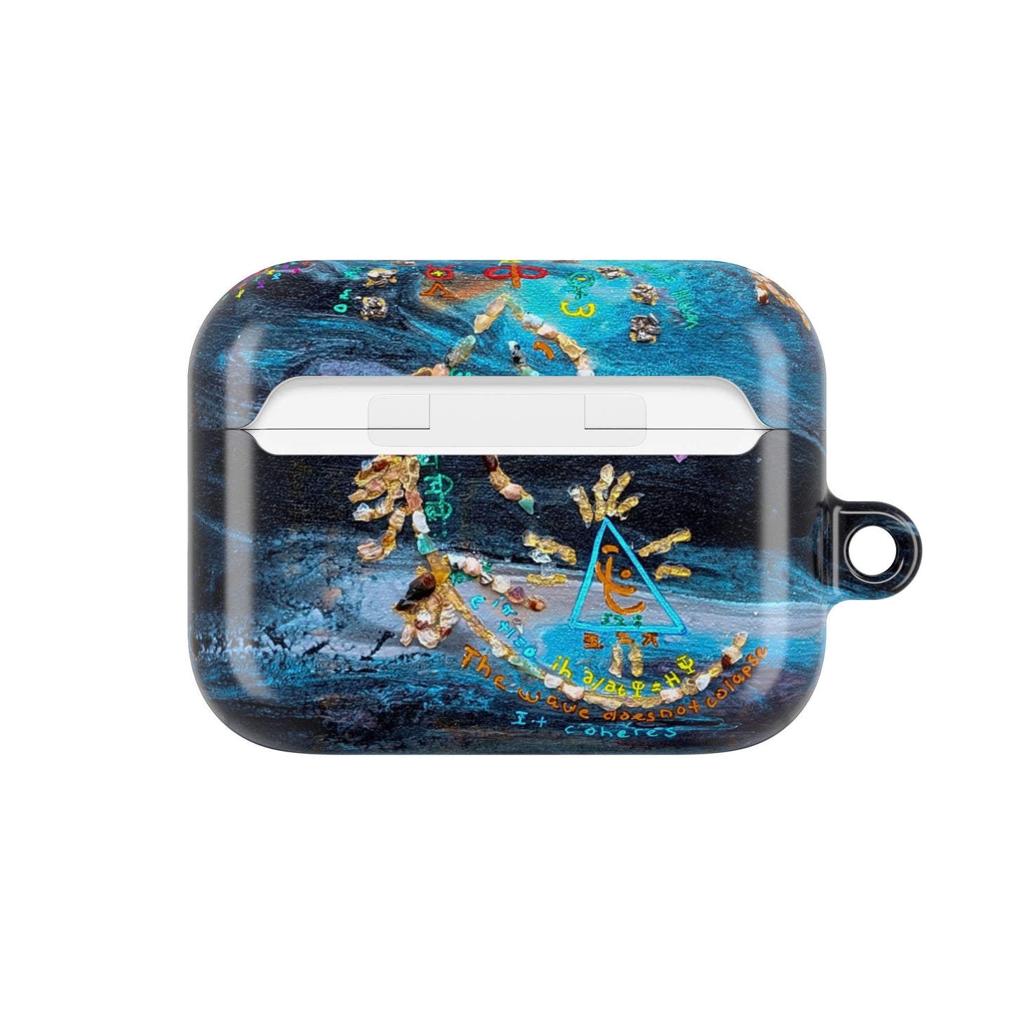 AirPod Case – Ocean Blue Nautical Shells Resin Design