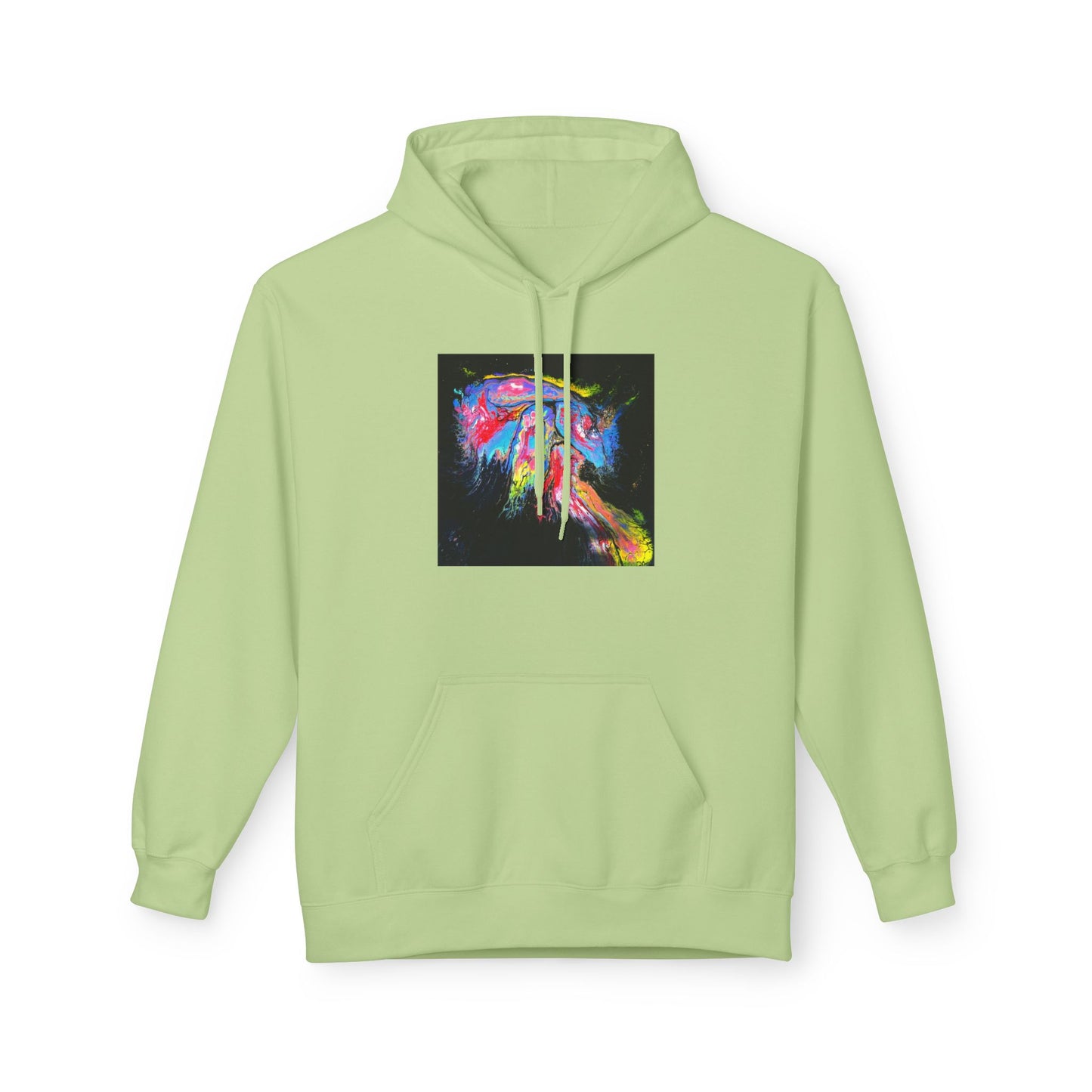 Vibrant Artistic Hoodie, Colorful Fleece Sweatshirt for Art Lovers, Cozy Casual Wear, Unique Gift for Birthdays, Creative Apparel