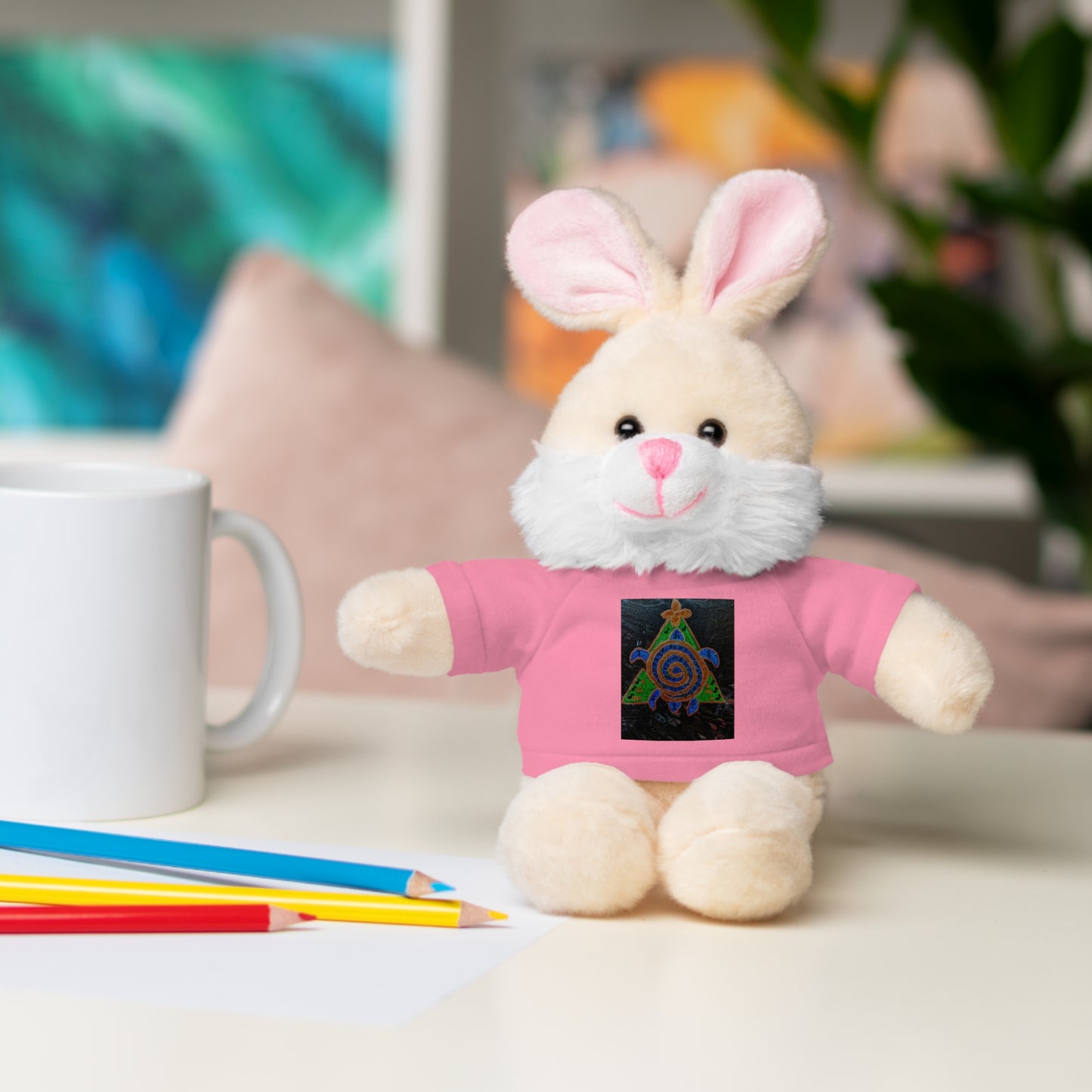 Stuffed Animal Tee Buddy, Plush Toy, Personalized Gifts, Kids' Decor, Birthday Presents, Unique Collectibles
