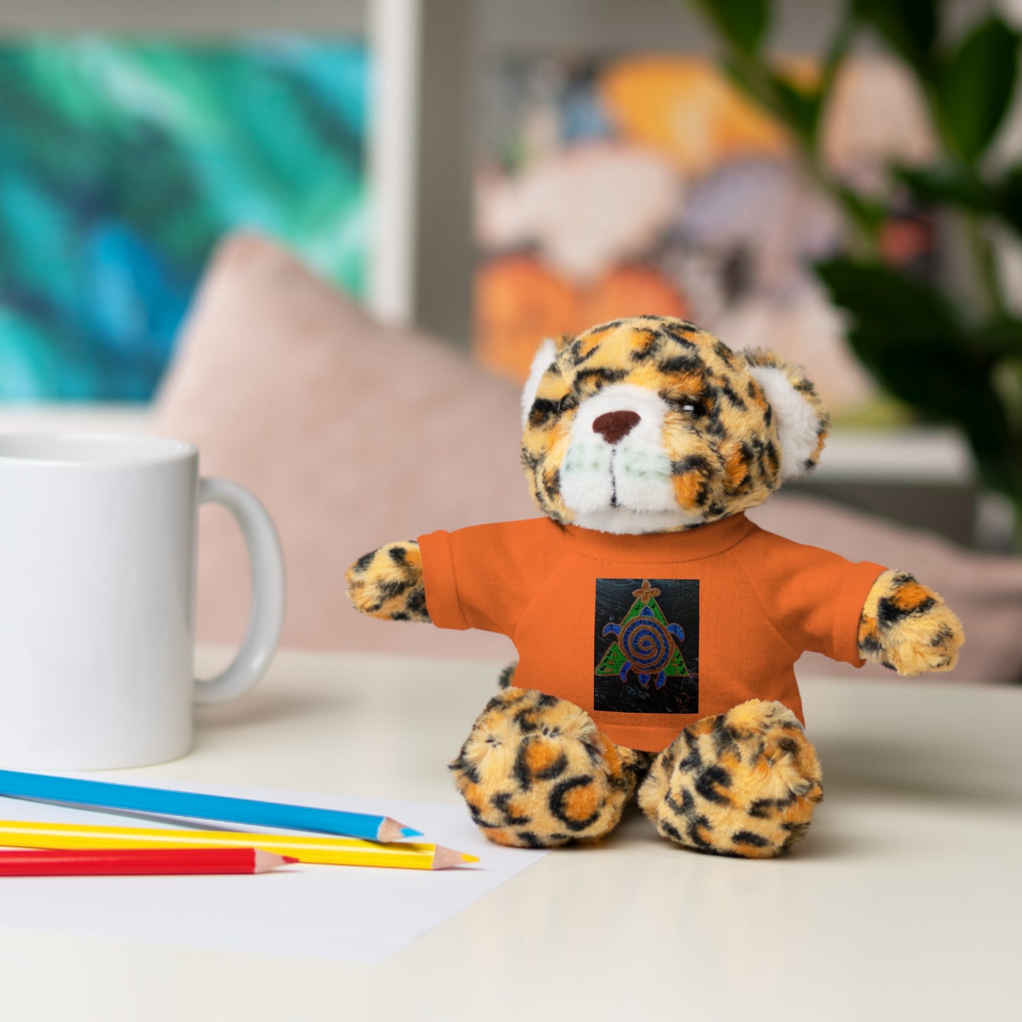 Stuffed Animal Tee Buddy, Plush Toy, Personalized Gifts, Kids' Decor, Birthday Presents, Unique Collectibles