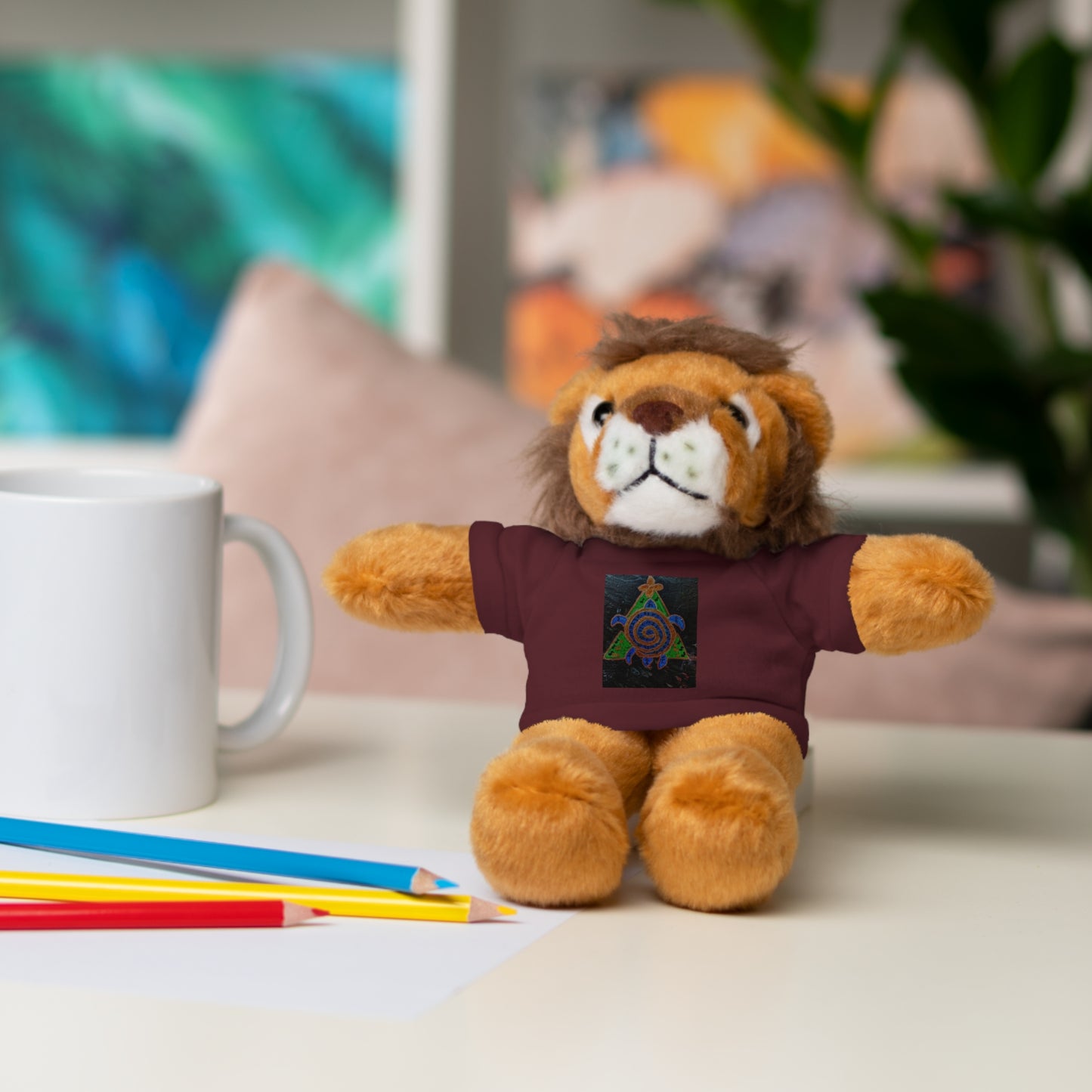 Stuffed Animal Tee Buddy, Plush Toy, Personalized Gifts, Kids' Decor, Birthday Presents, Unique Collectibles