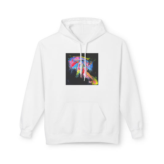 Vibrant Artistic Hoodie, Colorful Fleece Sweatshirt for Art Lovers, Cozy Casual Wear, Unique Gift for Birthdays, Creative Apparel