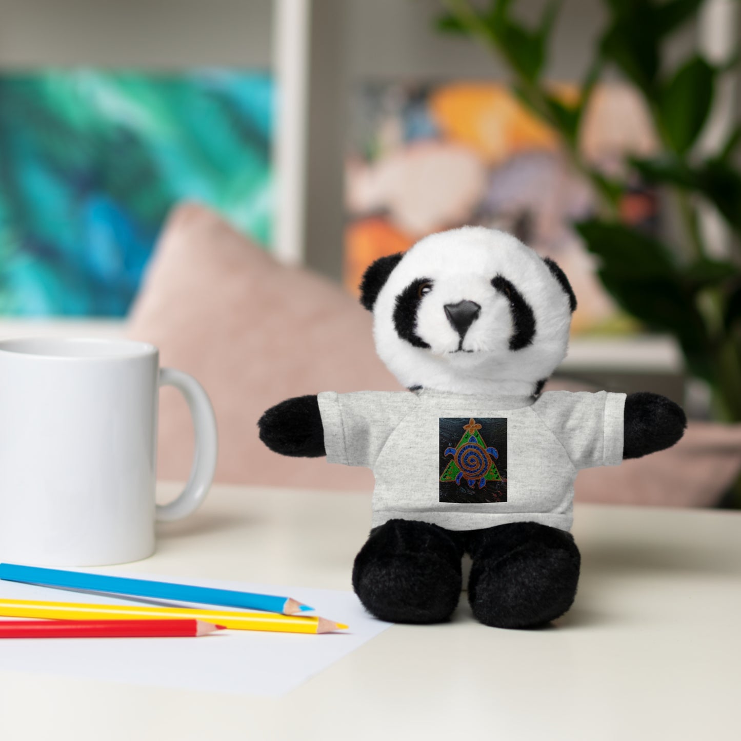 Stuffed Animal Tee Buddy, Plush Toy, Personalized Gifts, Kids' Decor, Birthday Presents, Unique Collectibles