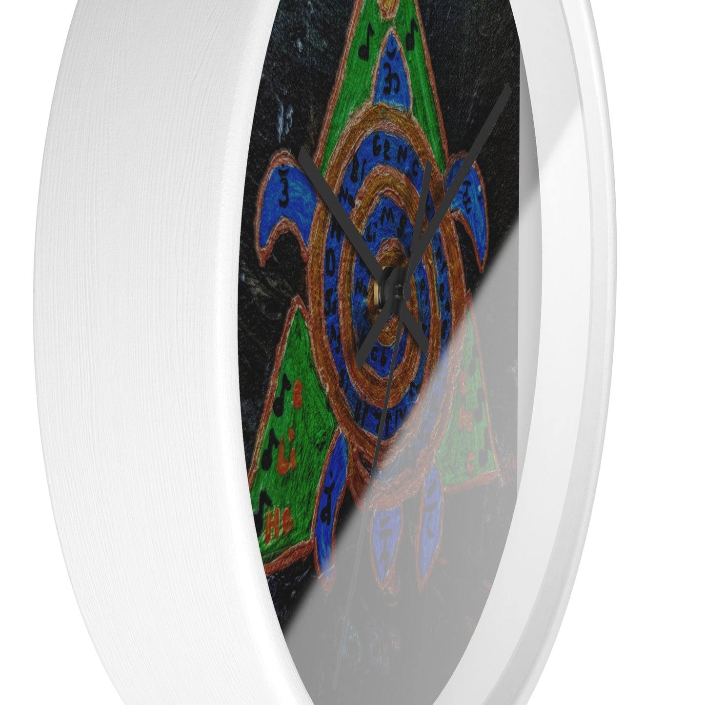 Bohemian Turtle Wall Clock - Eco-Friendly Decor, Unique Home Accent, Nautical Gift Idea, Spiritual Wall Art, Artisan Timepiece
