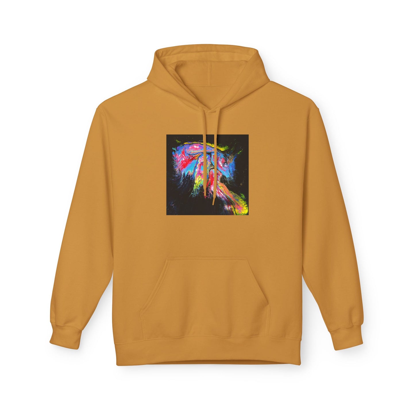 Vibrant Artistic Hoodie, Colorful Fleece Sweatshirt for Art Lovers, Cozy Casual Wear, Unique Gift for Birthdays, Creative Apparel