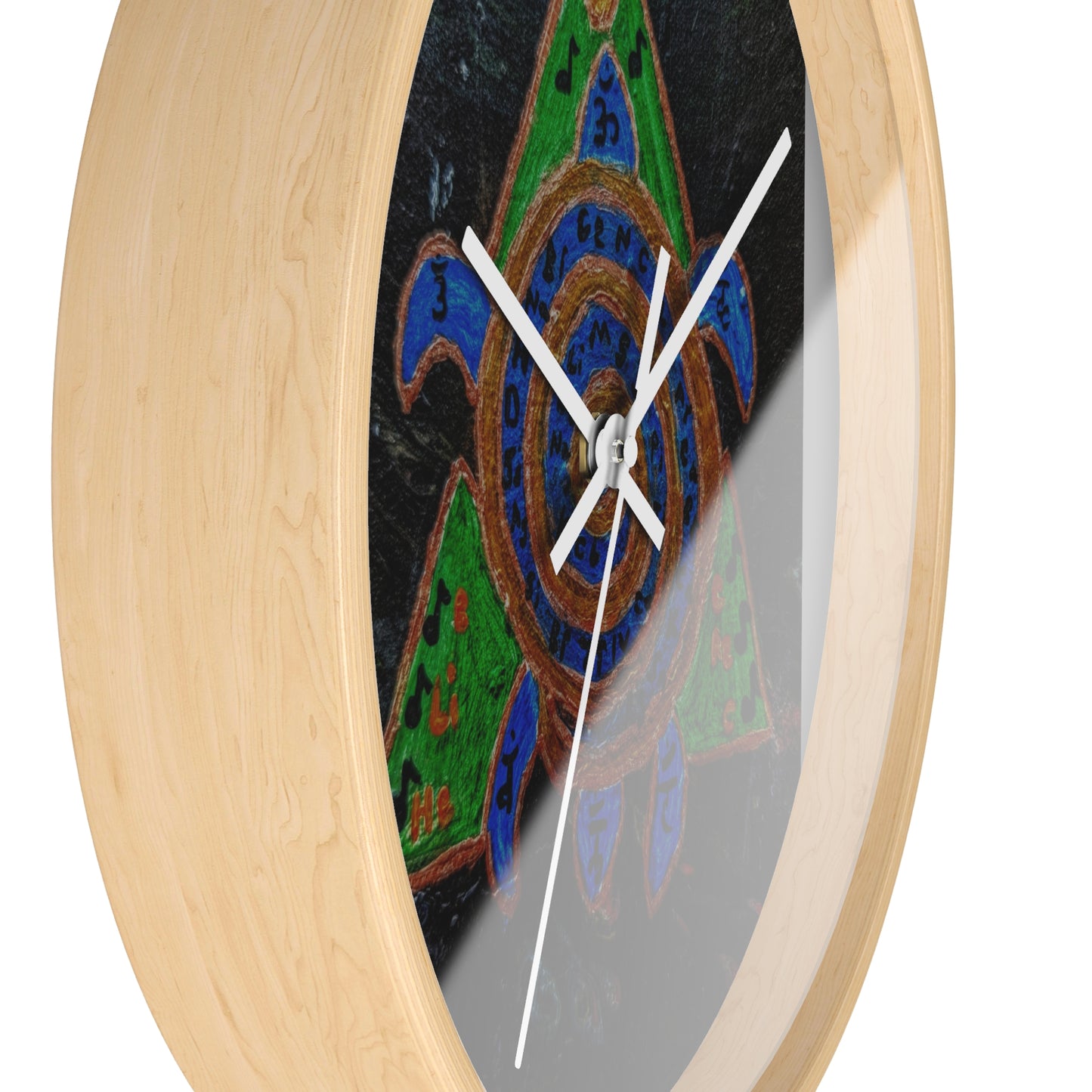 Bohemian Turtle Wall Clock - Eco-Friendly Decor, Unique Home Accent, Nautical Gift Idea, Spiritual Wall Art, Artisan Timepiece
