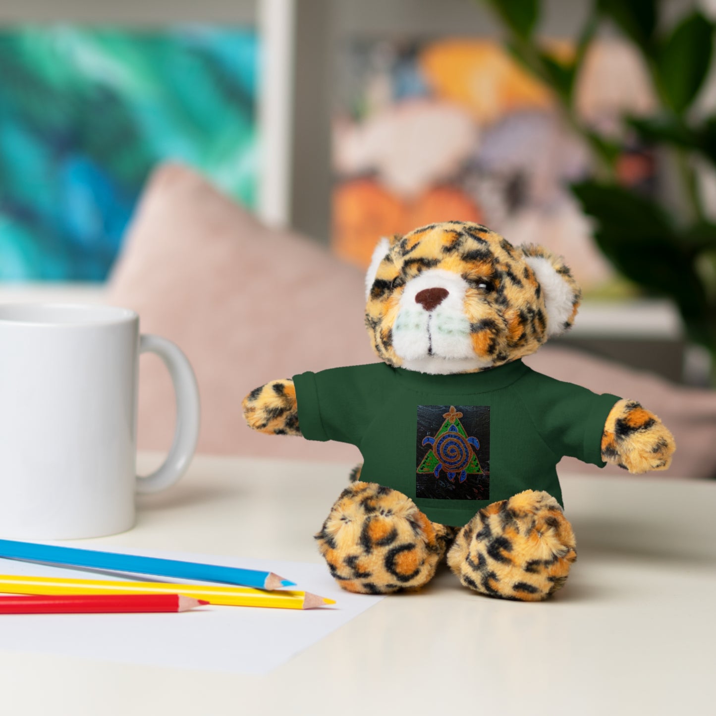 Stuffed Animal Tee Buddy, Plush Toy, Personalized Gifts, Kids' Decor, Birthday Presents, Unique Collectibles