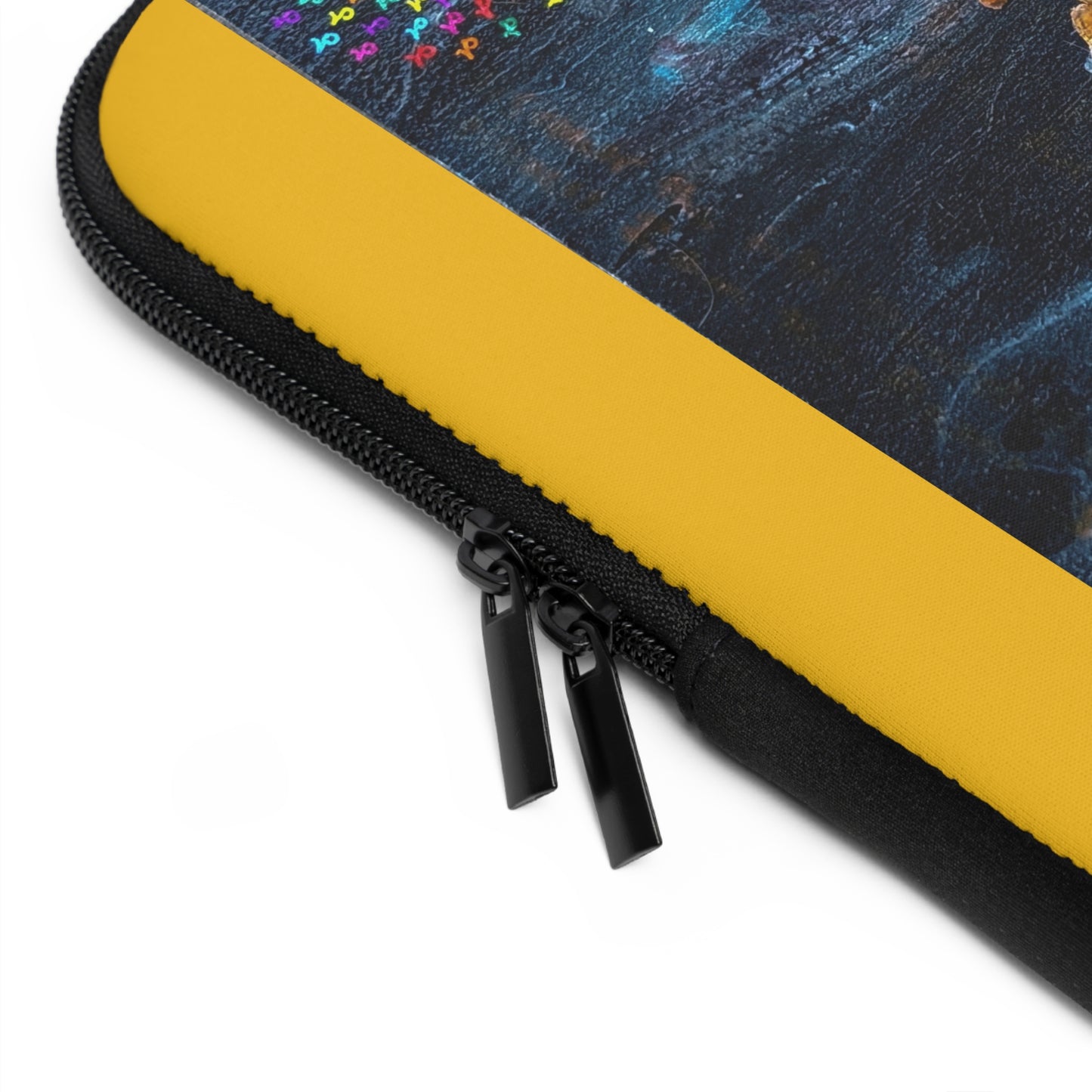 Artistic Ocean Laptop Sleeve — Abstract Blue Nautical Design