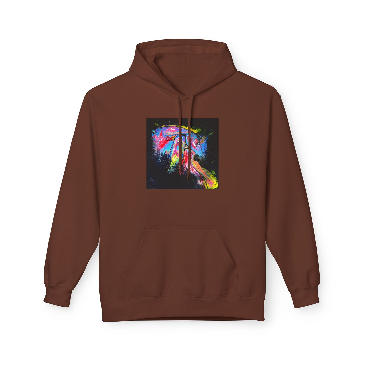 Vibrant Artistic Hoodie, Colorful Fleece Sweatshirt for Art Lovers, Cozy Casual Wear, Unique Gift for Birthdays, Creative Apparel