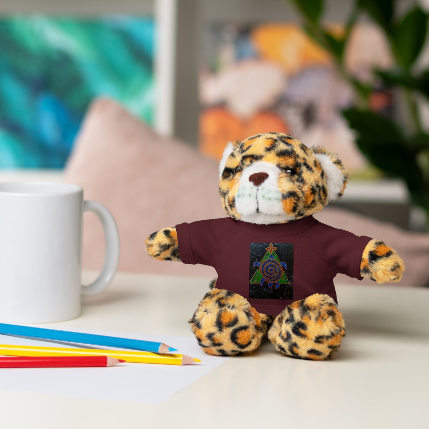 Stuffed Animal Tee Buddy, Plush Toy, Personalized Gifts, Kids' Decor, Birthday Presents, Unique Collectibles