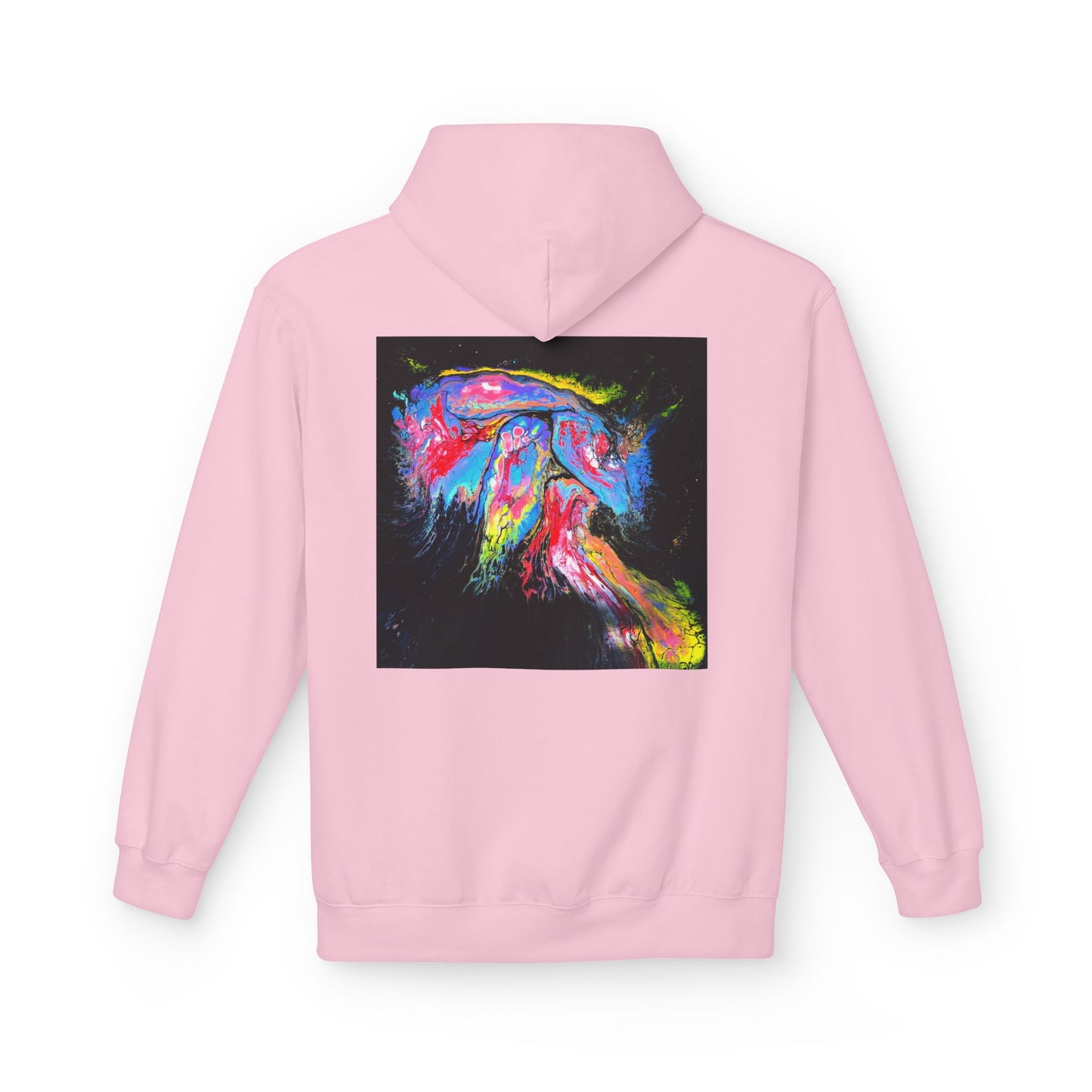 Vibrant Artistic Hoodie, Colorful Fleece Sweatshirt for Art Lovers, Cozy Casual Wear, Unique Gift for Birthdays, Creative Apparel