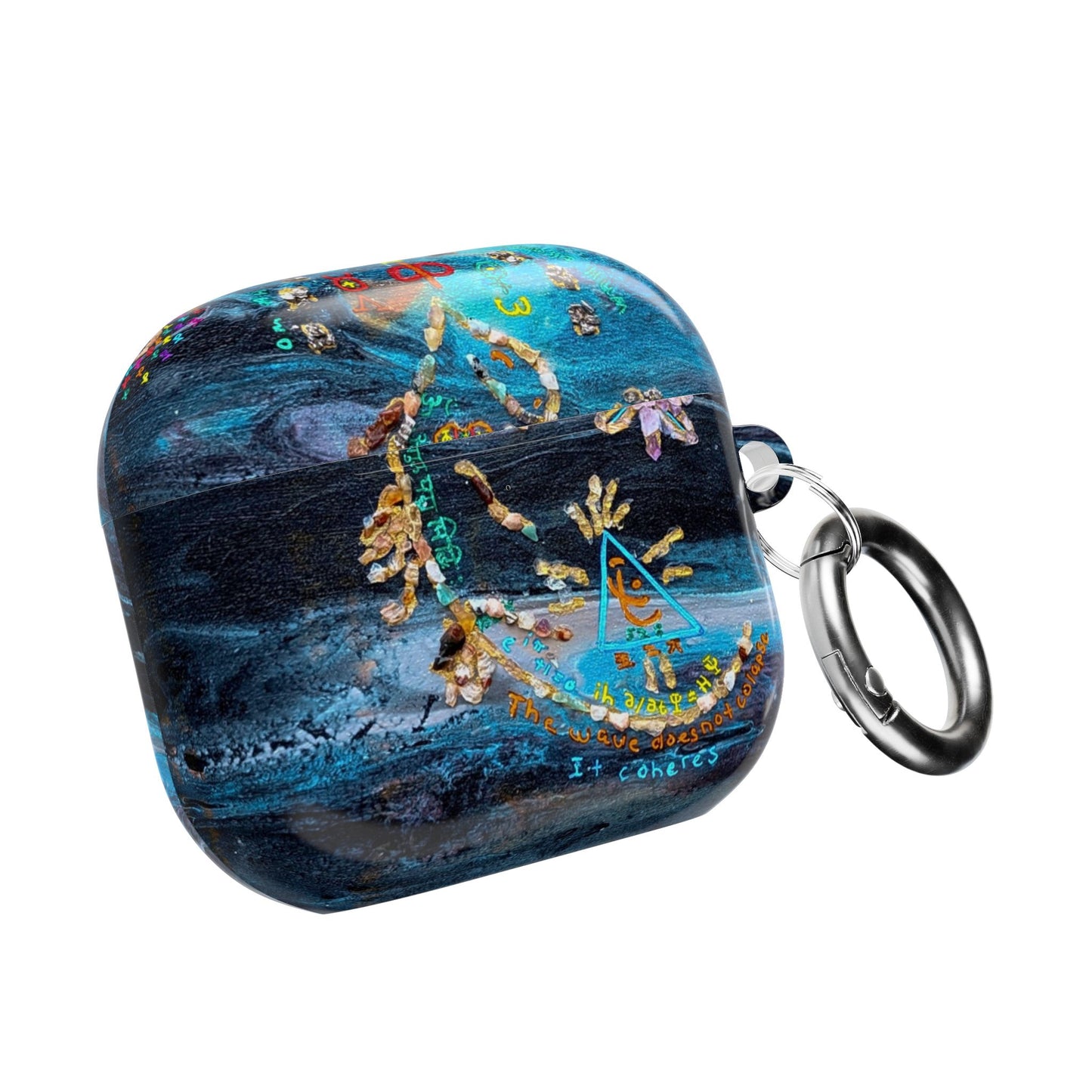 AirPod Case – Ocean Blue Nautical Shells Resin Design