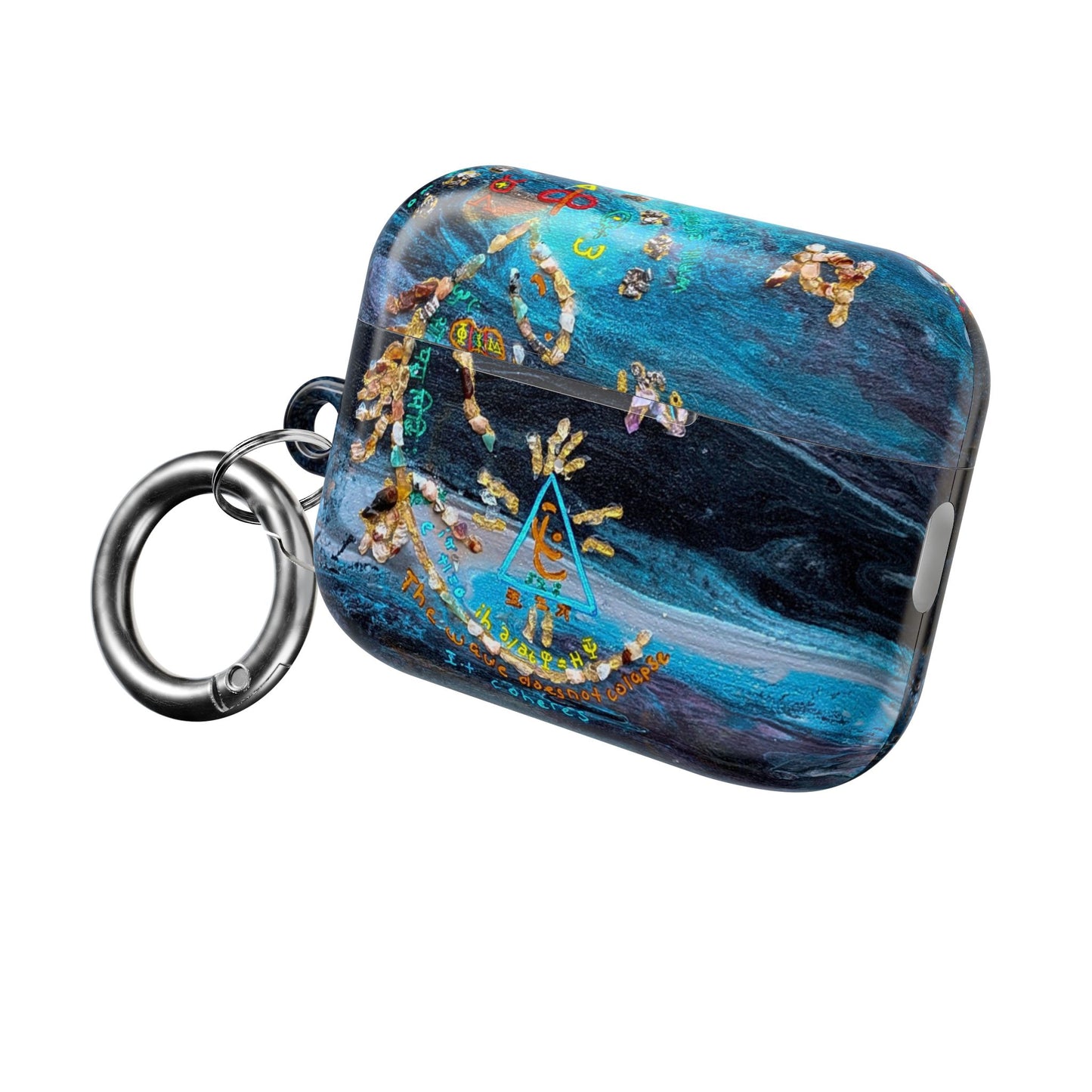 AirPod Case – Ocean Blue Nautical Shells Resin Design