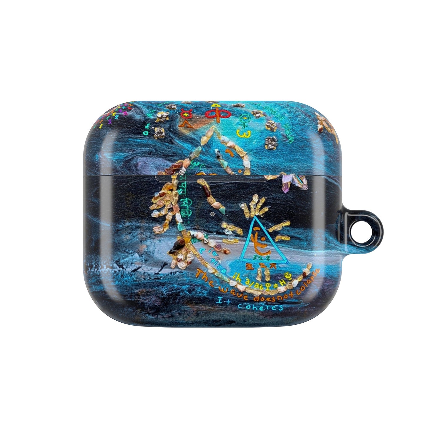 AirPod Case – Ocean Blue Nautical Shells Resin Design
