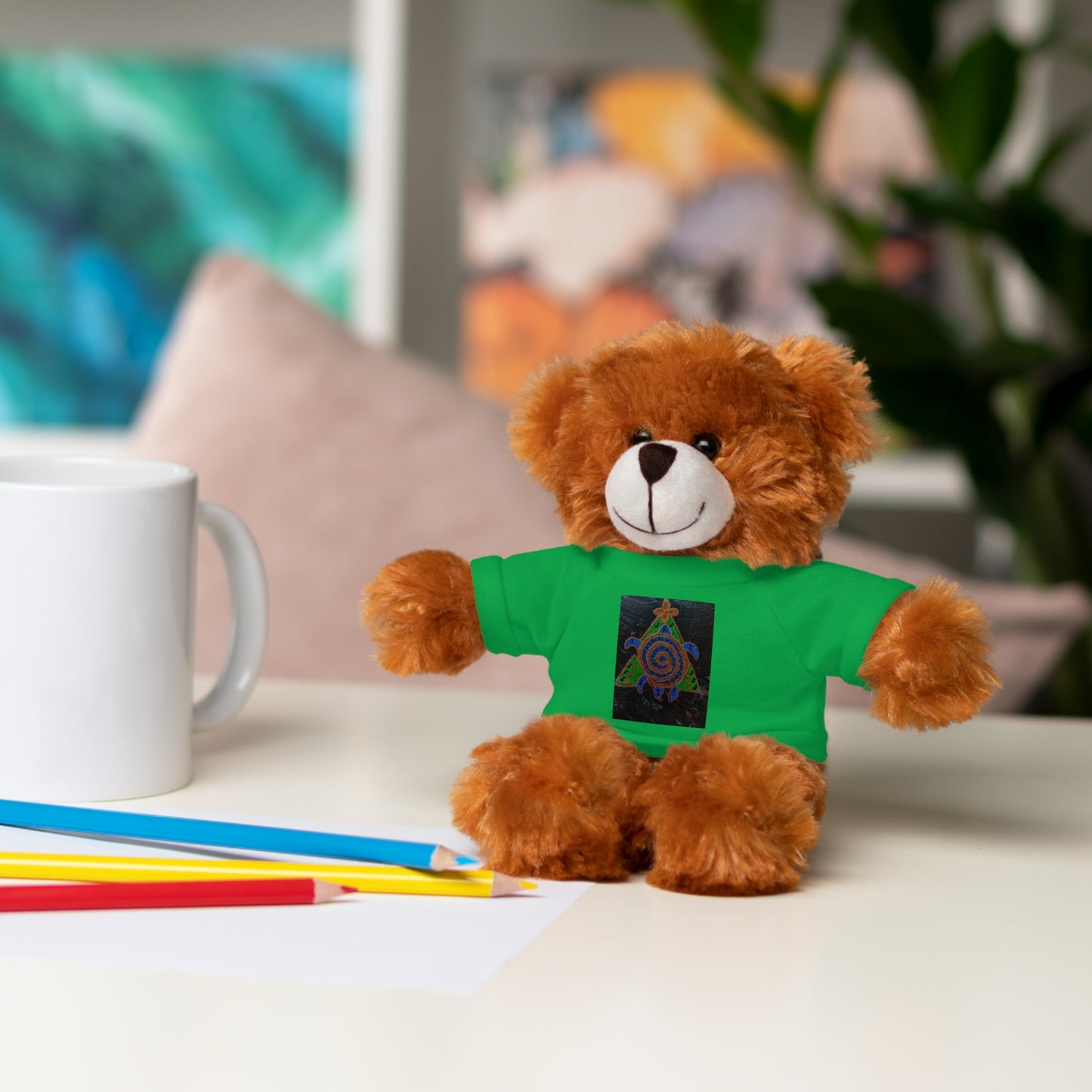Stuffed Animal Tee Buddy, Plush Toy, Personalized Gifts, Kids' Decor, Birthday Presents, Unique Collectibles