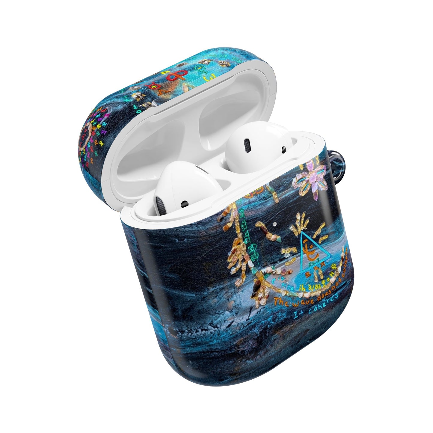 AirPod Case – Ocean Blue Nautical Shells Resin Design